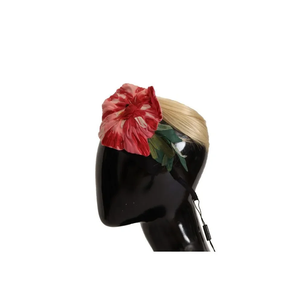 Dolce & Gabbana Black Silk White Hair Parrucchiera Diadem Headband - Picture 3 of 5